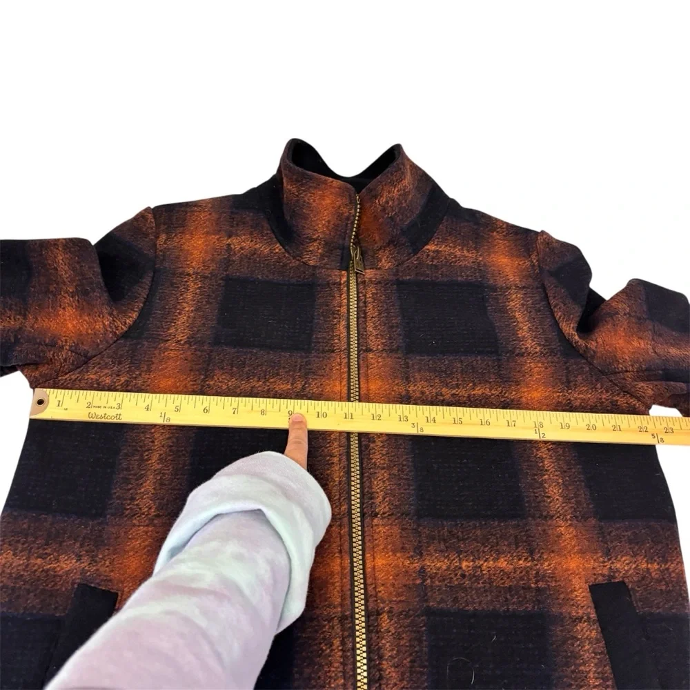 Pendleton Wool Blend Zip Up Walker Coat Jacket Women’s Size Large - Picture 11 of 13